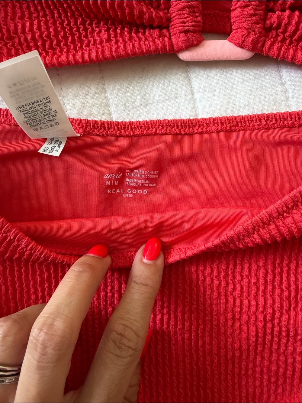 Coral Aerie high waisted bikini - Picture 2 of 2